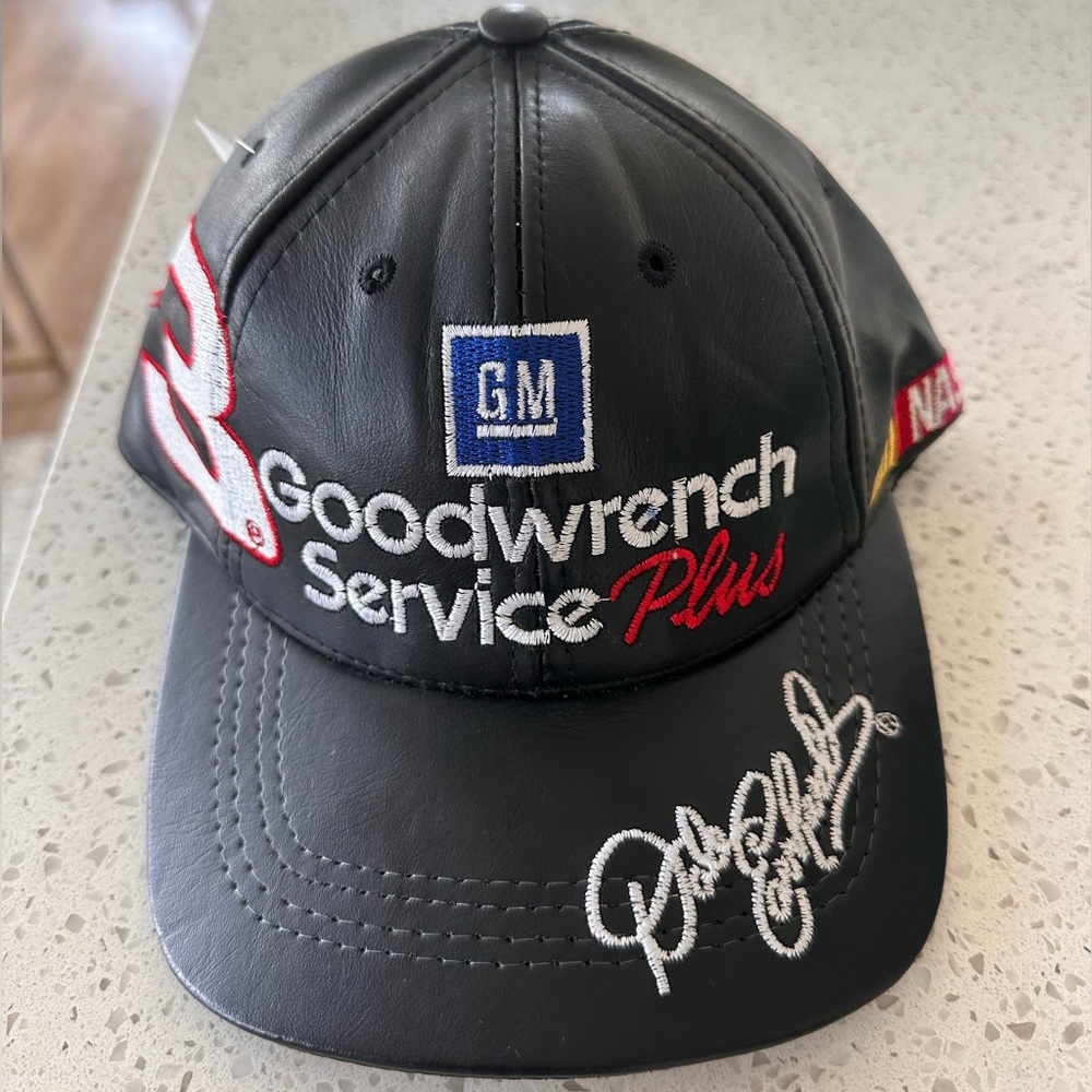 Vintage Nascar leather hat
